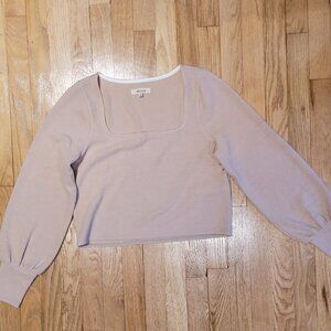 NWOT Madewell Ottoman Rib Square-Neck Top Size M